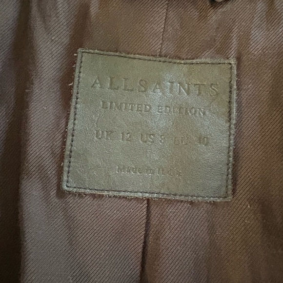 RARE Allsaints suede jacket - Picture 7 of 8